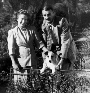 Newman and Phyllis Strong and their dog Skipper